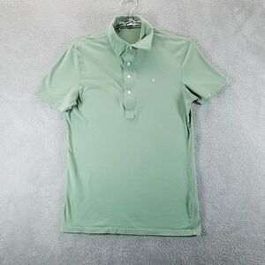 Criquet Shirt Mens S‎ Green Polo Knit Short Sleeve Preppy Pima Cotton Tennis